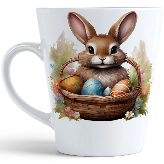 WIOSENNY WIELKANOCNY KUBEK LATTE 330ml PREZENT WIOSNA PISANKI ZAJĄCZEK