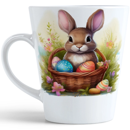 WIOSENNY WIELKANOCNY KUBEK LATTE 330ml PREZENT WIOSNA PISANKI ZAJĄCZEK