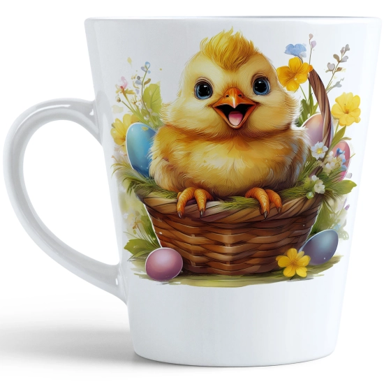 WIOSENNY WIELKANOCNY KUBEK LATTE 330ml PREZENT WIOSNA PISANKI KURCZACZEK