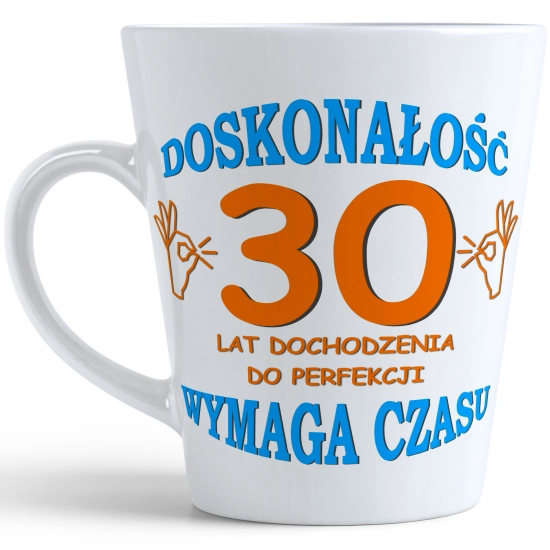 KUBEK LATTE PREZENT URODZINY 30 TRZYDZIESTKĘ ZNAK