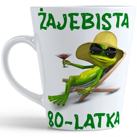 KUBEK LATTE PREZENT URODZINY 80 OSIEMDZIESIĄTKĘ ZNAK