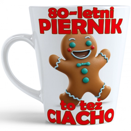 KUBEK LATTE PREZENT URODZINY 80 OSIEMDZIESIĄTKĘ ZNAK