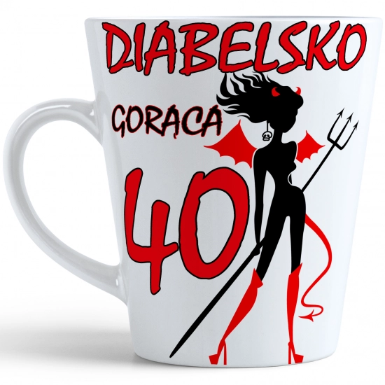 KUBEK LATTE PREZENT URODZINY 40 CZTERDZIESTKĘ ZNAK