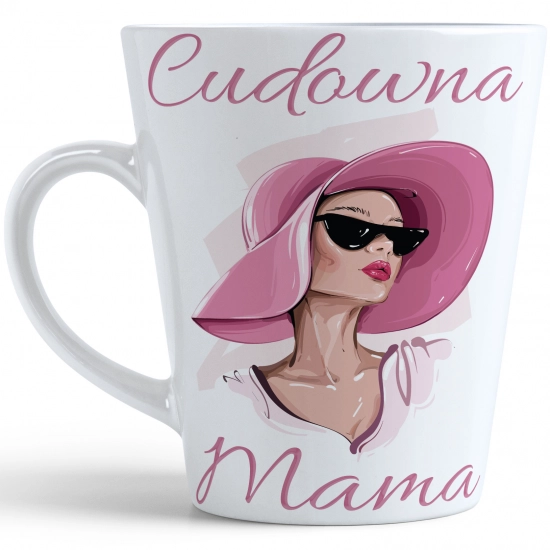 KUBEK LATTE 330ml DLA MAMY Z NADRUKIEM NA PREZENT DZIEŃ MATKI MAMA MAMUSIA