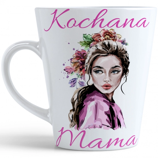KUBEK LATTE 330ml DLA MAMY Z NADRUKIEM NA PREZENT DZIEŃ MATKI MAMA MAMUSIA
