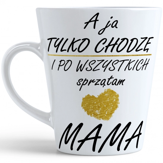 KUBEK LATTE 330ml DLA MAMY Z NADRUKIEM NA PREZENT DZIEŃ MATKI MAMA MAMUSIA