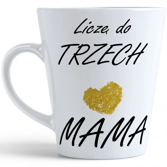 KUBEK LATTE 330ml DLA MAMY Z NADRUKIEM NA PREZENT DZIEŃ MATKI MAMA MAMUSIA