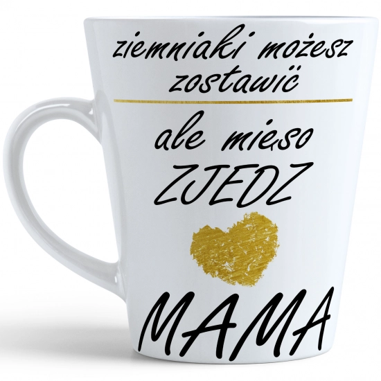 KUBEK LATTE 330ml DLA MAMY Z NADRUKIEM NA PREZENT DZIEŃ MATKI MAMA MAMUSIA