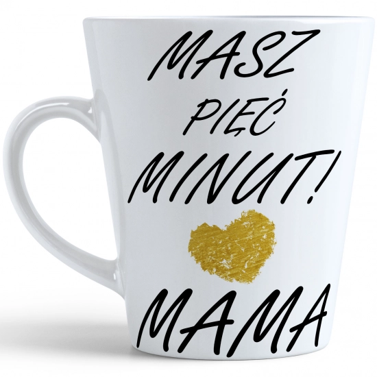 KUBEK LATTE 330ml DLA MAMY Z NADRUKIEM NA PREZENT DZIEŃ MATKI MAMA MAMUSIA