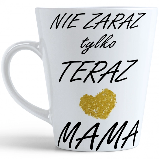 KUBEK LATTE 330ml DLA MAMY Z NADRUKIEM NA PREZENT DZIEŃ MATKI MAMA MAMUSIA