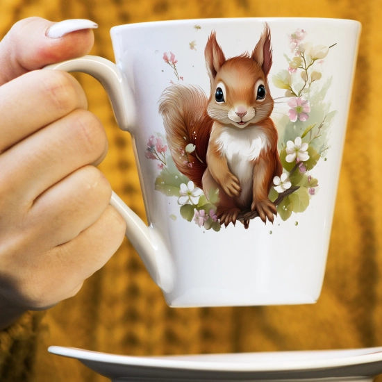 WIOSENNY WIELKANOCNY KUBEK LATTE 330ml PREZENT WIOSNA WIEWIÓRKA