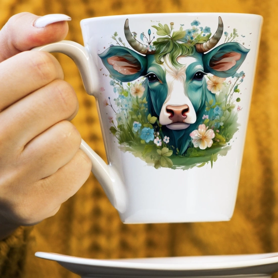 WIOSENNY WIELKANOCNY KUBEK LATTE 330ml PREZENT WIOSNA KROWA