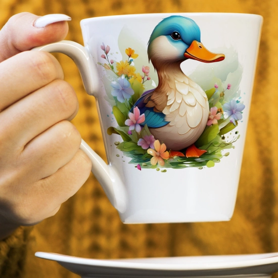 WIOSENNY WIELKANOCNY KUBEK LATTE 330ml PREZENT WIOSNA KACZKA