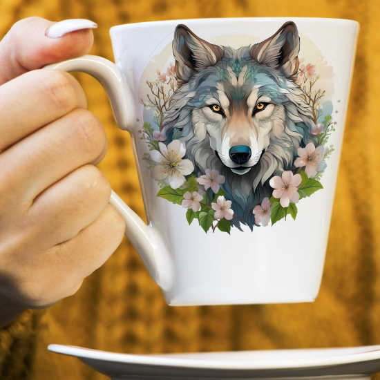 WIOSENNY WIELKANOCNY KUBEK LATTE 330ml PREZENT WIOSNA WILK