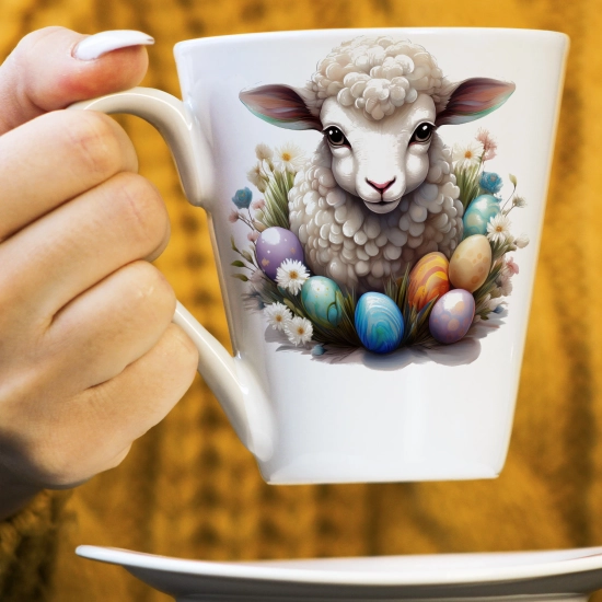 WIOSENNY WIELKANOCNY KUBEK LATTE 330ml PREZENT WIOSNA BARANEK