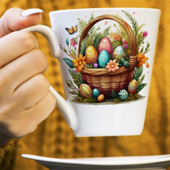 WIOSENNY WIELKANOCNY KUBEK LATTE 330ml PREZENT WIOSNA PISANKI