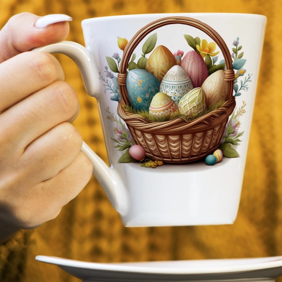 WIOSENNY WIELKANOCNY KUBEK LATTE 330ml PREZENT WIOSNA PISANKI