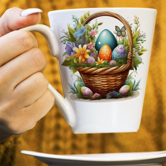WIOSENNY WIELKANOCNY KUBEK LATTE 330ml PREZENT WIOSNA PISANKI
