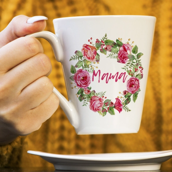 KUBEK LATTE 330ml DLA MAMY Z NADRUKIEM NA PREZENT DZIEŃ MATKI MAMA MAMUSIA