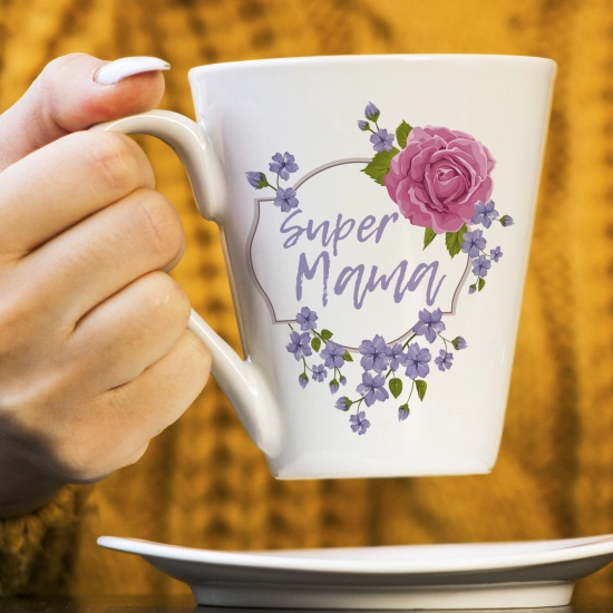 KUBEK LATTE 330ml DLA MAMY Z NADRUKIEM NA PREZENT DZIEŃ MATKI MAMA MAMUSIA