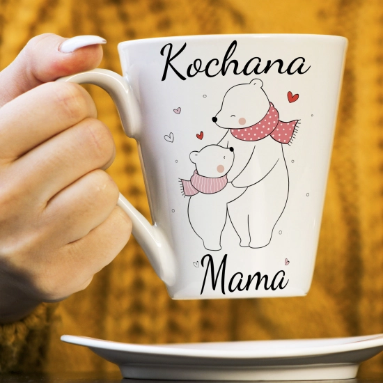 KUBEK LATTE 330ml DLA MAMY Z NADRUKIEM NA PREZENT DZIEŃ MATKI MAMA MAMUSIA