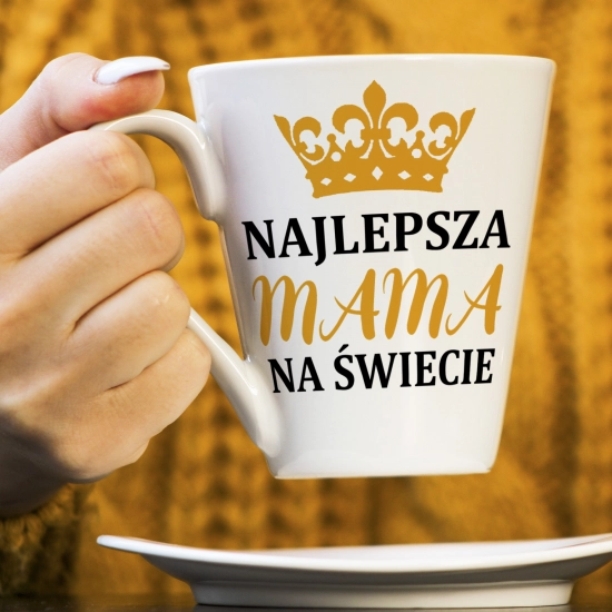 KUBEK LATTE 330ml DLA MAMY Z NADRUKIEM NA PREZENT DZIEŃ MATKI MAMA MAMUSIA