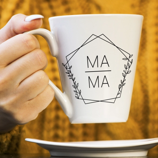 KUBEK LATTE 330ml DLA MAMY Z NADRUKIEM NA PREZENT DZIEŃ MATKI MAMA MAMUSIA
