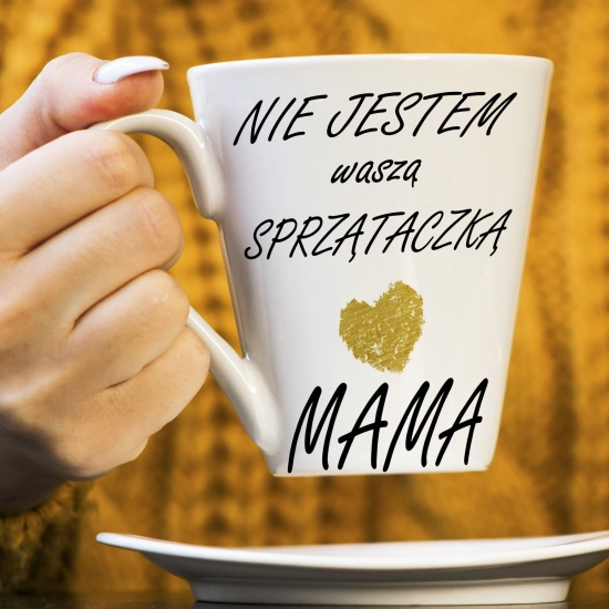 KUBEK LATTE 330ml DLA MAMY Z NADRUKIEM NA PREZENT DZIEŃ MATKI MAMA MAMUSIA