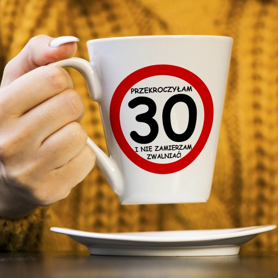 KUBEK LATTE PREZENT URODZINY 30 TRZYDZIESTKĘ ZNAK