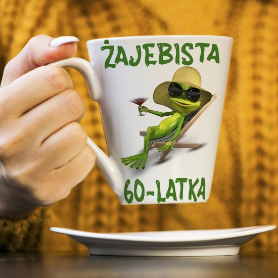 KUBEK LATTE PREZENT URODZINY 60 SZEŚĆDZIESIĄTKĘ ZNAK