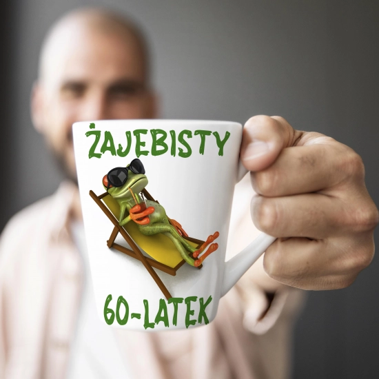 KUBEK LATTE PREZENT URODZINY 60 SZEŚĆDZIESIĄTKĘ ZNAK