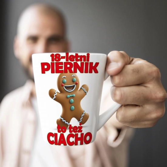 KUBEK LATTE PREZENT URODZINY 18 OSIEMNASTKĘ ZNAK