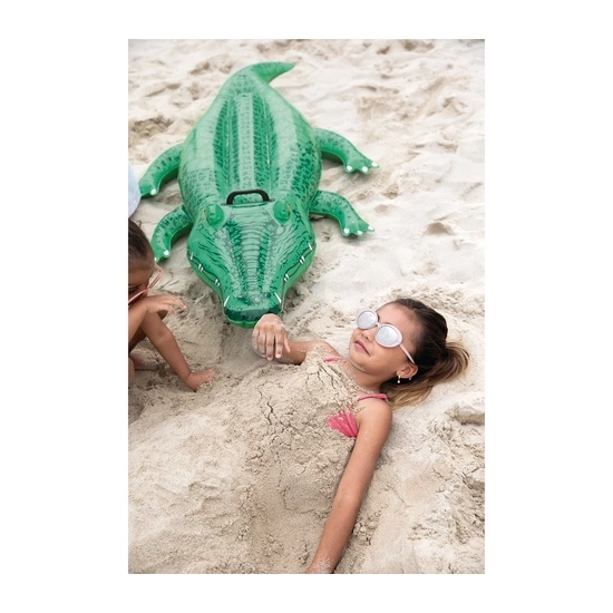 Zestaw: nowy dmuchany krokodyl Intex 58546, łatka naprawcza i oryginalne opakowanie