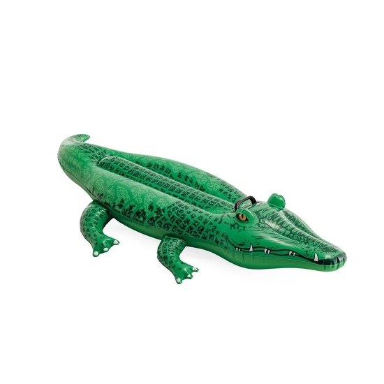 Zestaw: nowy dmuchany krokodyl Intex 58546, łatka naprawcza i oryginalne opakowanie