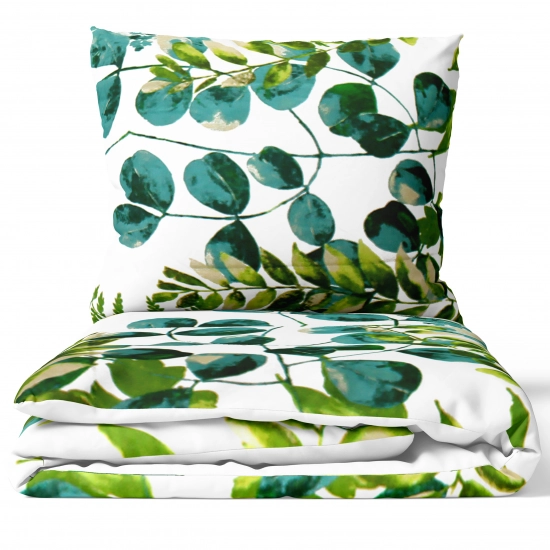 POŚCIEL 100% BAWEŁNA  WODNE LIŚCIE POLSKI KOMPLET POŚCIELI