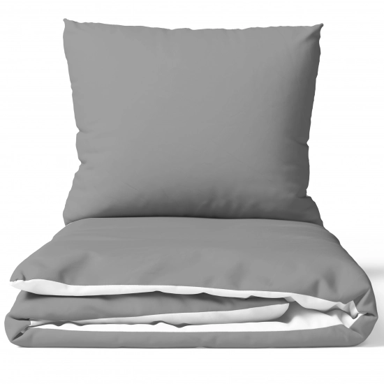 KOMPLET POŚCIELI POLSKA 100% BAWEŁNA SREBRNY ŚWIT 180x200