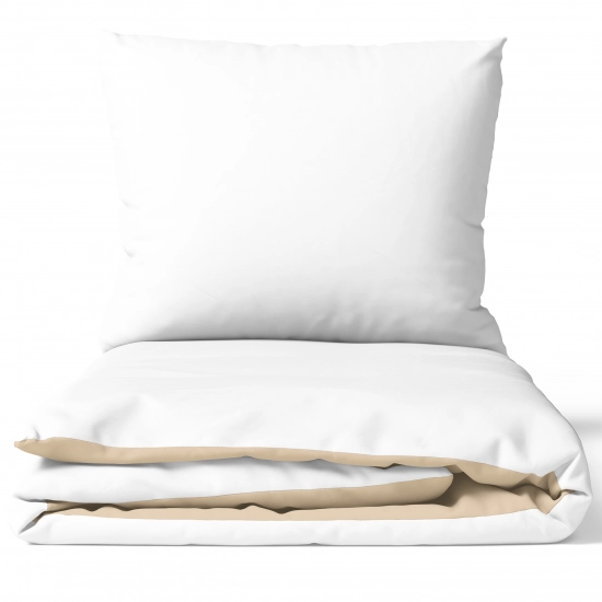 POŚCIEL 100% BAWEŁNA PUSTYNNA BIEL POLSKI KOMPLET POŚCIELI