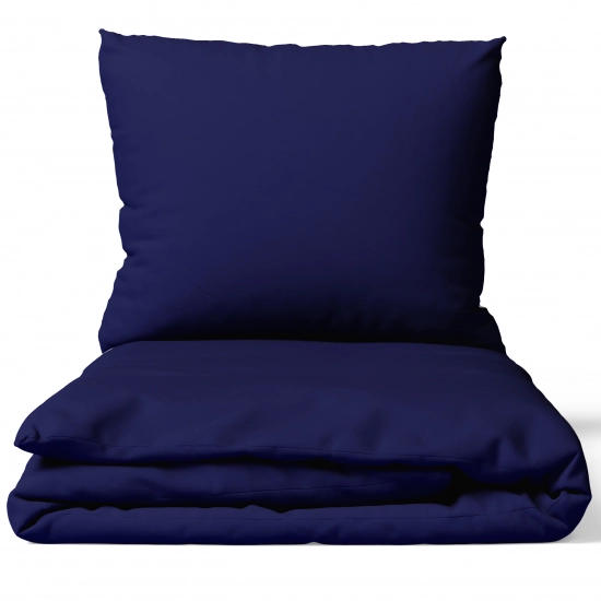 POŚCIEL 100% BAWEŁNA GRANATOWA GŁĘBIA POLSKI KOMPLET POŚCIELI