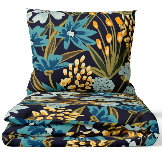 POŚCIEL 100% BAWEŁNA KWIATOWY SEKRET POLSKI KOMPLET POŚCIELI