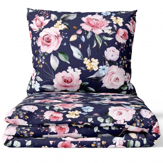 POŚCIEL 100% BAWEŁNA KWITNĄCA GŁĘBIA  POLSKI KOMPLET POŚCIELI