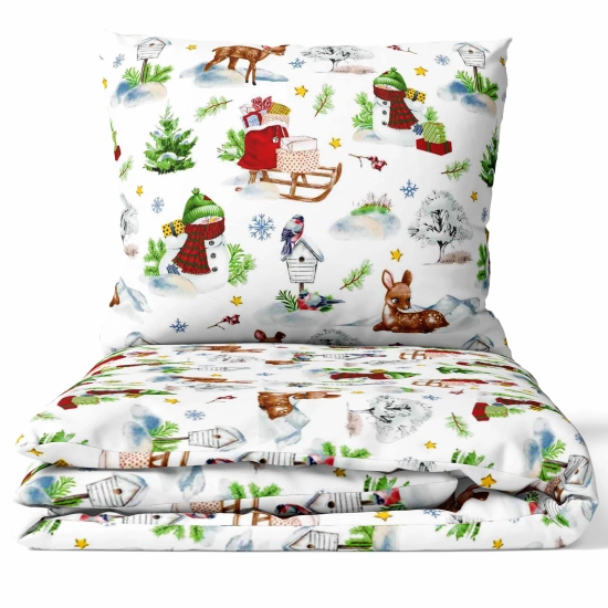 ŚWIĄTECZNA POŚCIEL POLSKA 100% BAWEŁNA KOMPLET POSZEWKI POSZWA