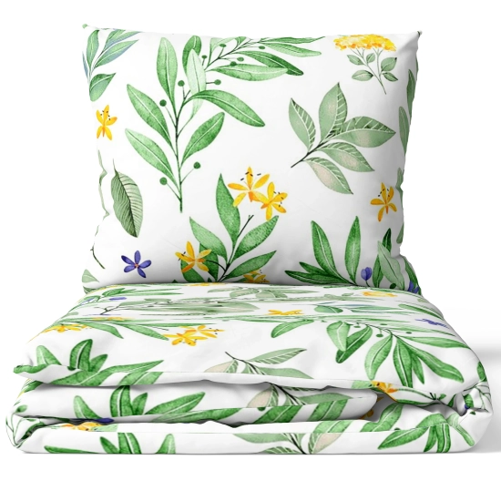 POŚCIEL 100% BAWEŁNA WIOSENNY GAJ POLSKI KOMPLET POŚCIELI