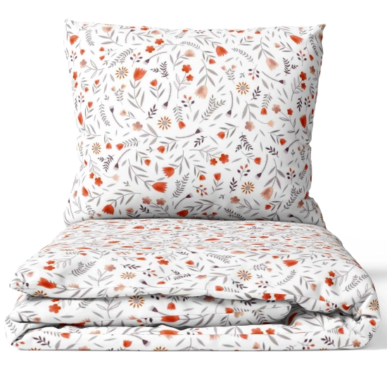 POŚCIEL 100% BAWEŁNA  POLNY OGRÓD POLSKI KOMPLET POŚCIELI