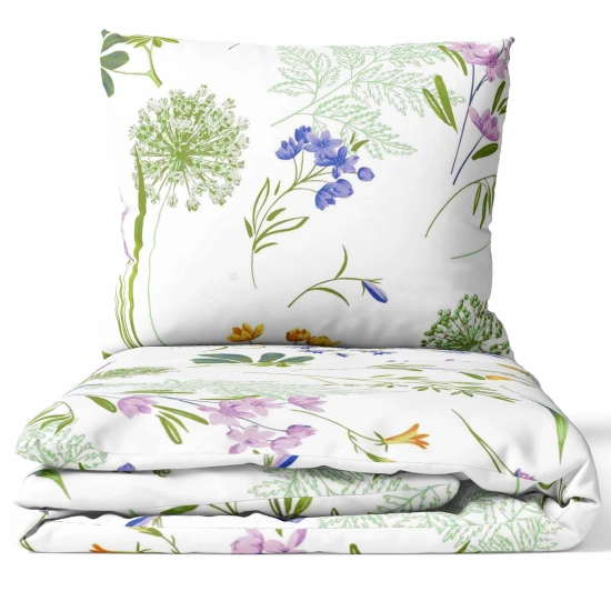 POŚCIEL 100% BAWEŁNA POLNE ZIOŁA POLSKI KOMPLET POŚCIELI
