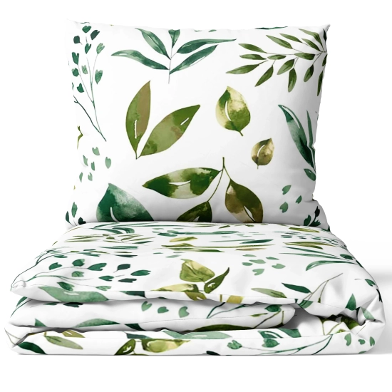 POŚCIEL 100% BAWEŁNA BOTANICZNA AKWARELA POLSKI KOMPLET POŚCIELI