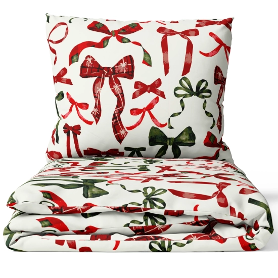 POŚCIEL 100% BAWEŁNA WESOŁE KOKARDY POLSKI KOMPLET POŚCIELI