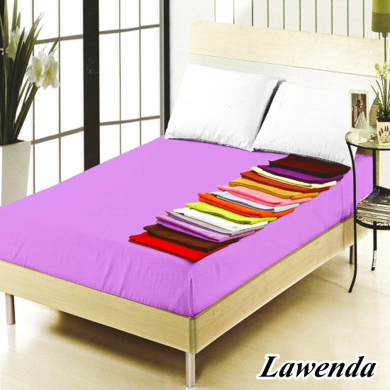 PRZEŚCIERADŁO TRADYCYJNE 200x220 BEZ GUMKI GRUBE LAWENDA