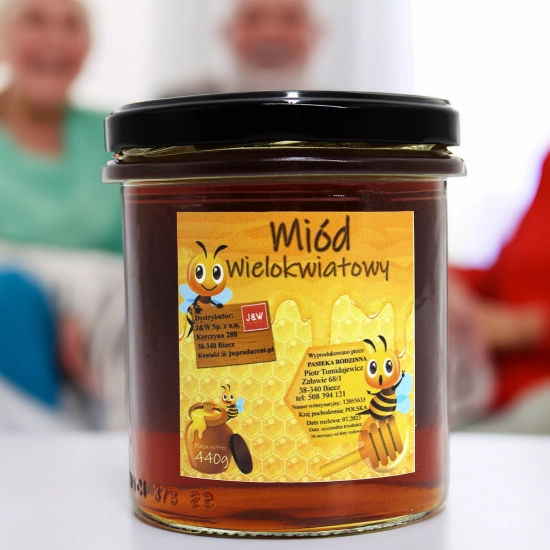 ZESTAW PREZENTOWY DLA BABCI I DZIADKA MIÓD NATURALNY HERBATA BABCIA DZIADEK
