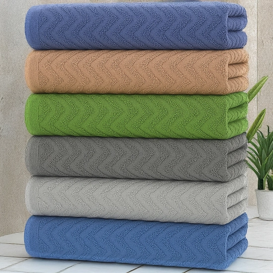 LUKSUSOWY KOMPLET 6 RĘCZNIKÓW KĄPIELOWYCH 50x100 BAWEŁNA FROTTE CHŁONNE