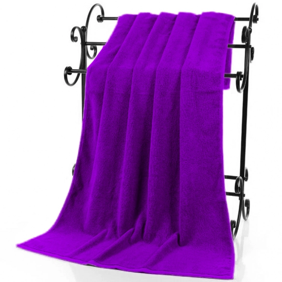 GRUBY RĘCZNIK KĄPIELOWY 70x140cm 400g/m2 PREMIUM CHŁONNY FIOLETOWY